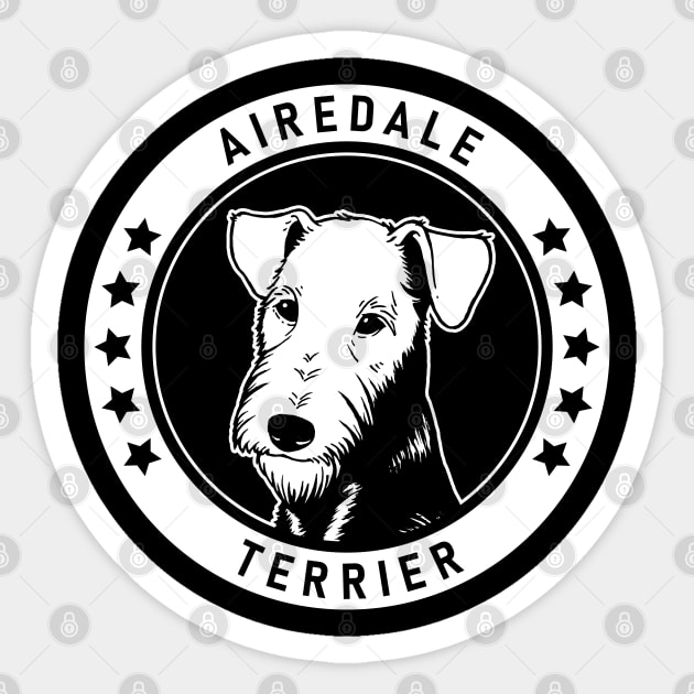 Airedale Terrier Fan Gift Sticker by millersye